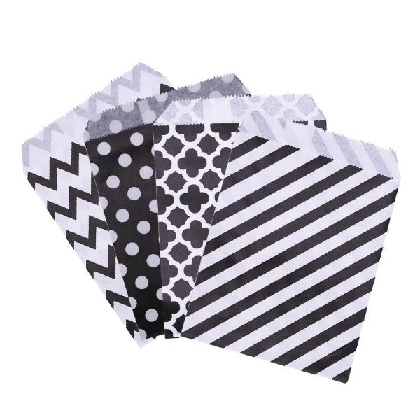 Assorted Paper Party Bags - Mixed Black