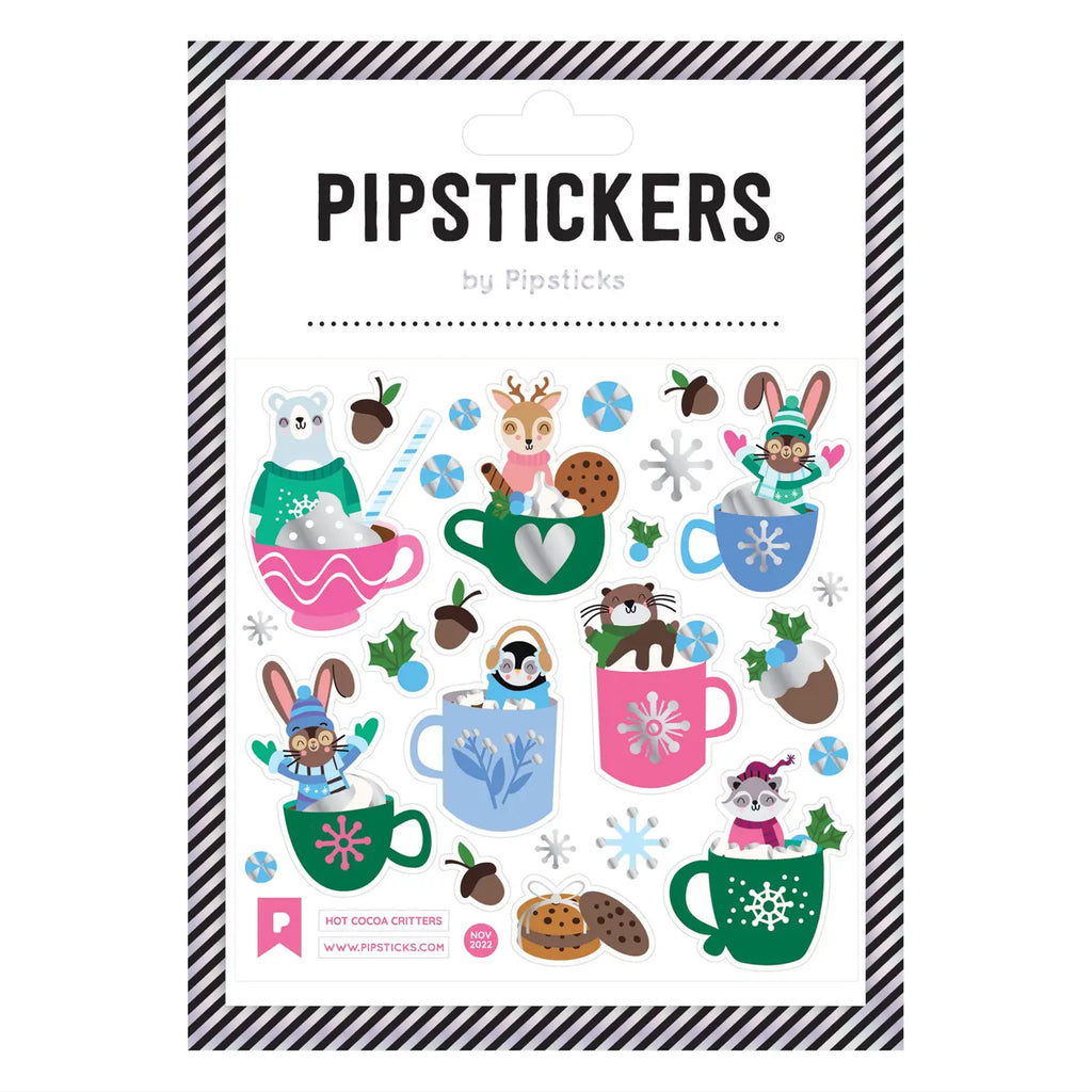 Pipsticks Hot Cocoa Critters Stickers