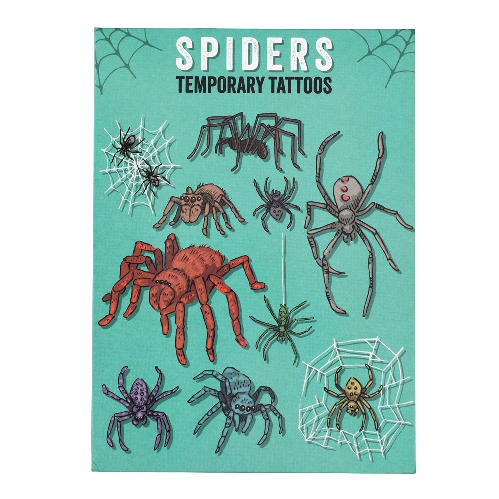 Rex London Temporary Tattoos - Spiders