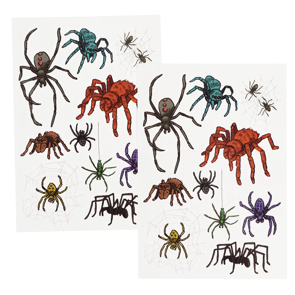 Rex London Temporary Tattoos - Spiders