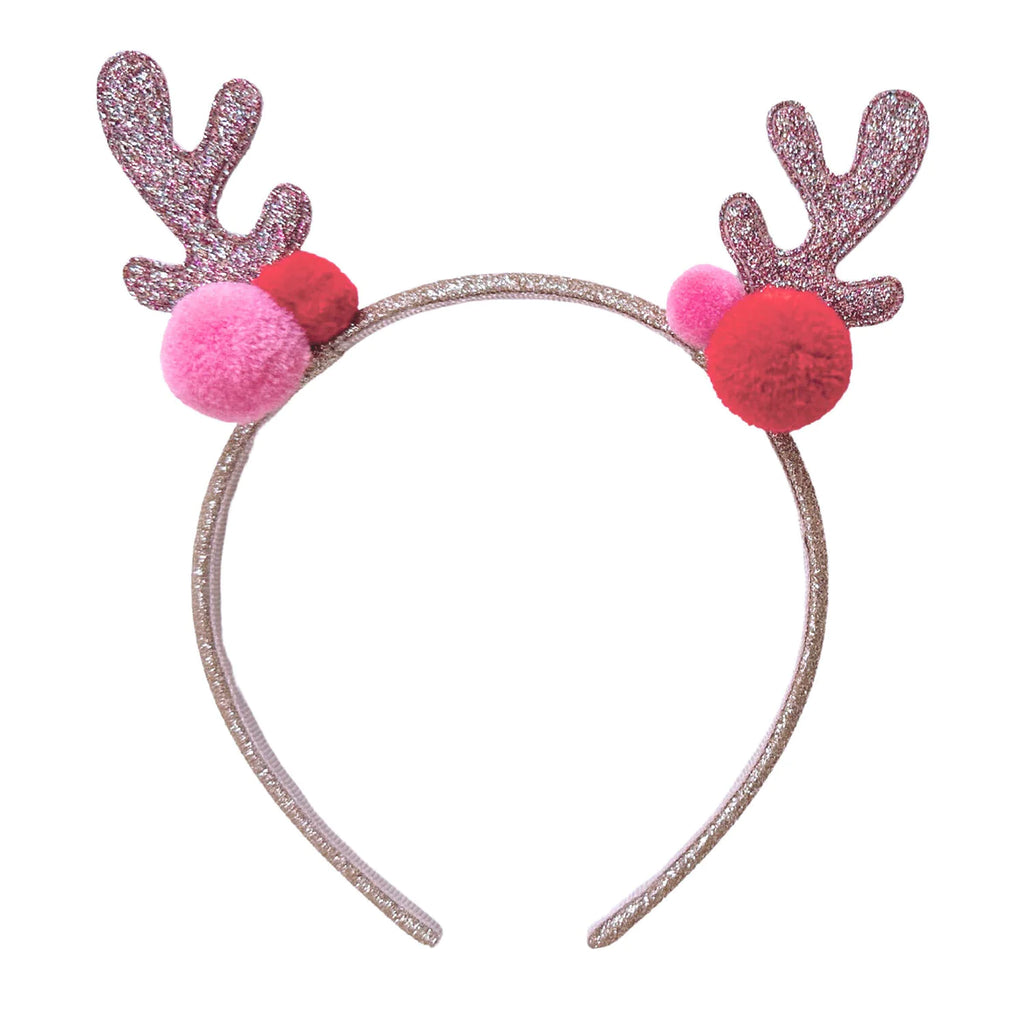 Rockahula Jolly Pom Pom Reindeer Ears Headband