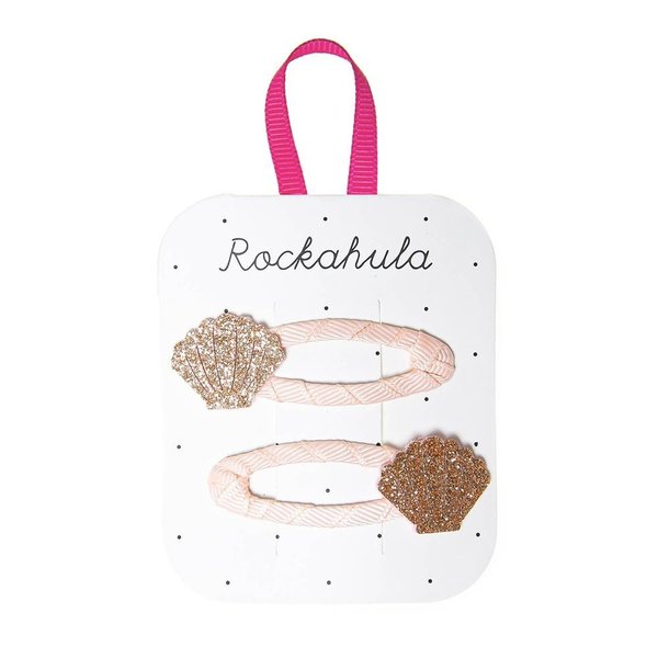 Rockahula Seashell Glitter Clips