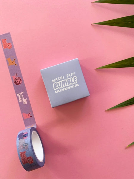 Rumble Cute Dog Washi Tape