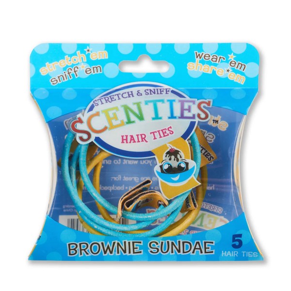 Scenties Stretch & Sniff Scenties Hair Ties -Brownie Sunday
