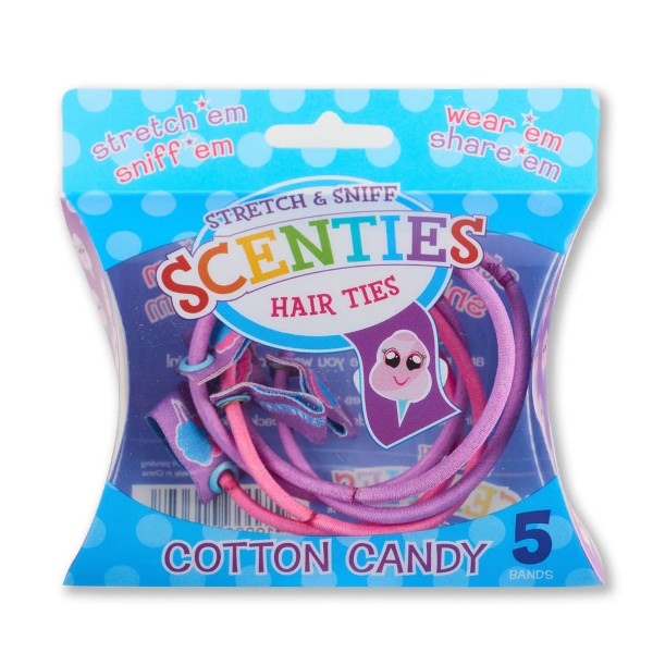 Scenties Stretch & Sniff Scenties Hair Ties - Cotton Candy