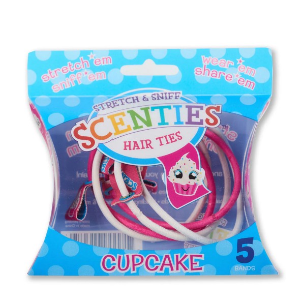 Scenties Stretch & Sniff Scented Hair Ties - Cupcake
