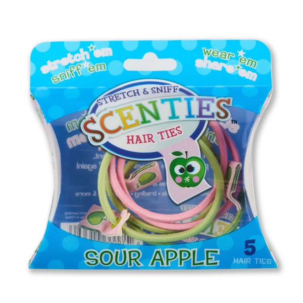 Scenties Stretch & Sniff Scenties Hair Ties - Sour Apple
