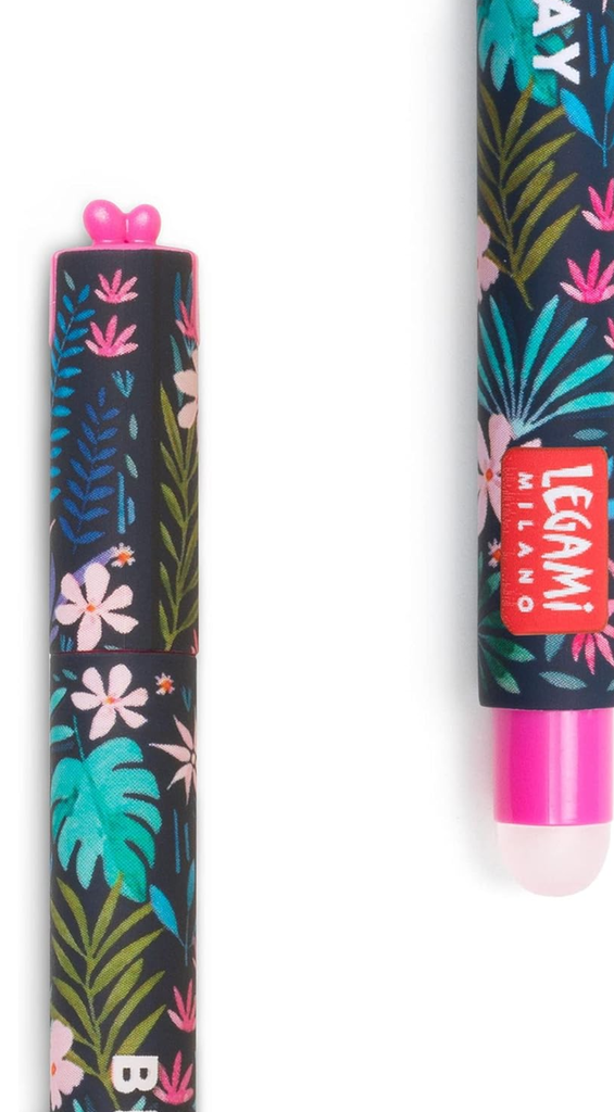 Legami Erasable Pen - Floral Turquoise