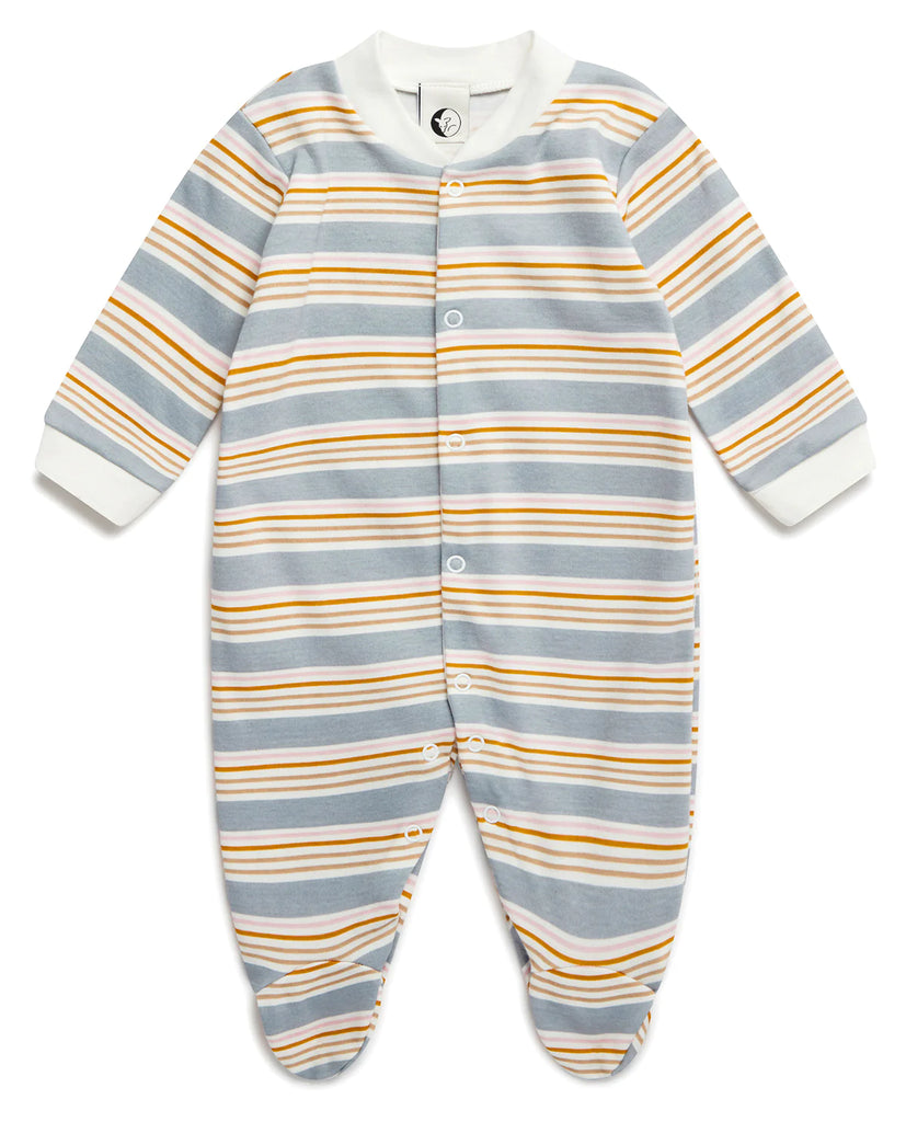 Sleepy Doe Holiday Stripe Baby Sleepsuit