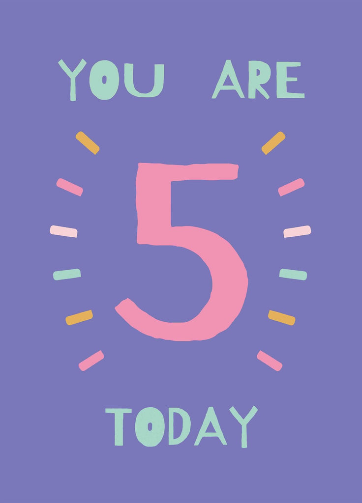 You Are 6 Today Card