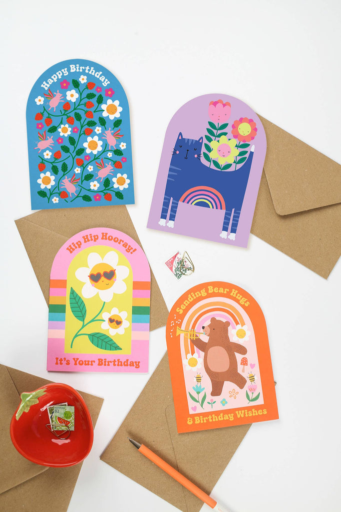 Mifkins - Bear Hugs Birthday Card