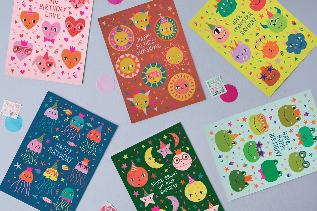 Mifkins - Party Monster Card | Birthday Card | Kid's Birthday Card
