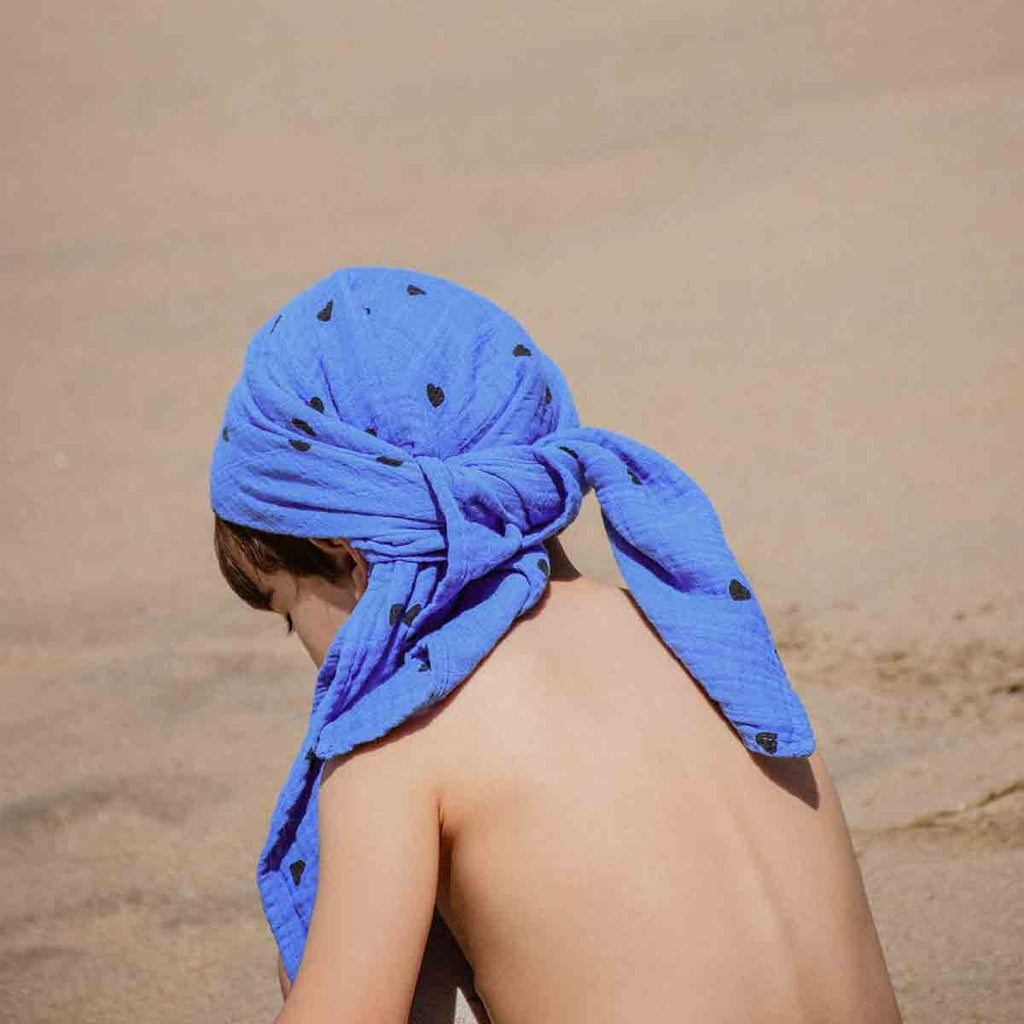 Rose in April - BIANCA SWADDLE HEART GREEK BLUE