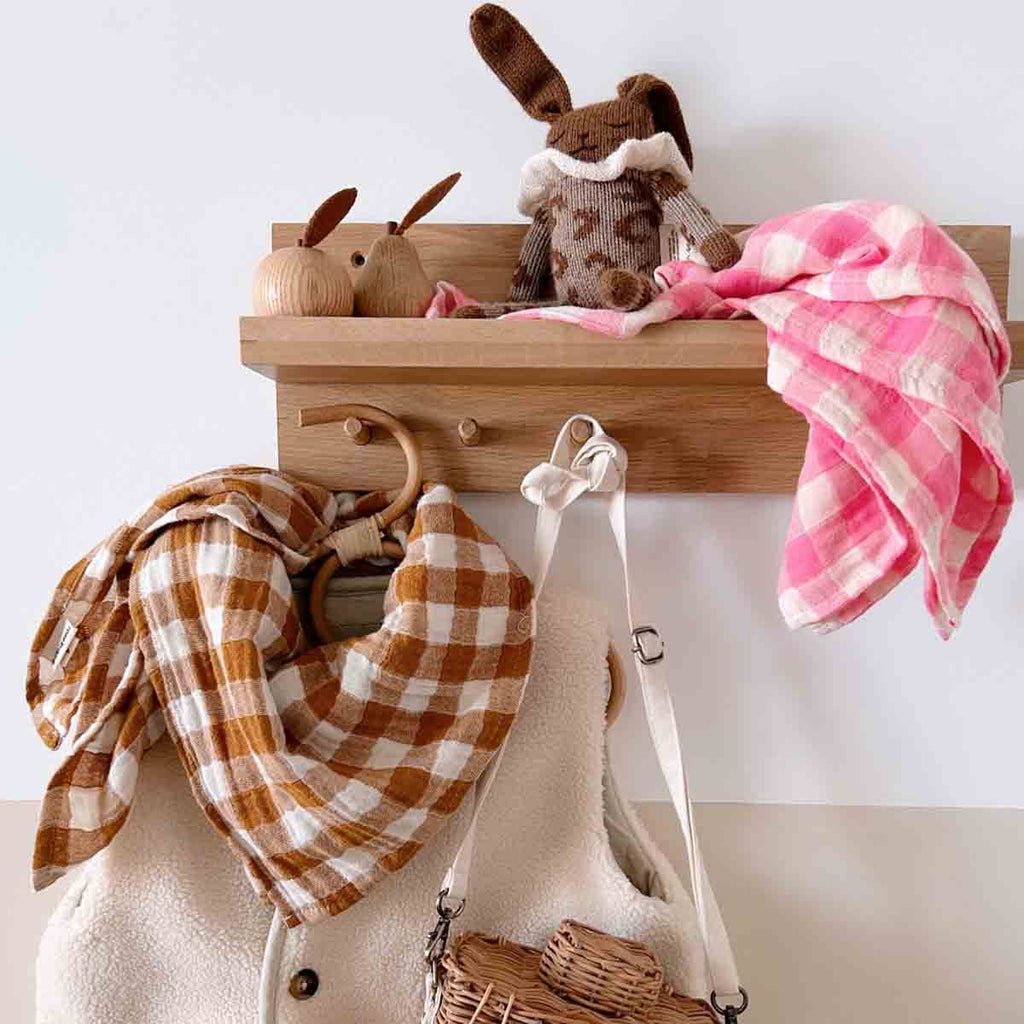 Rose in April - BIANCA SWADDLE VICHY CARAMEL