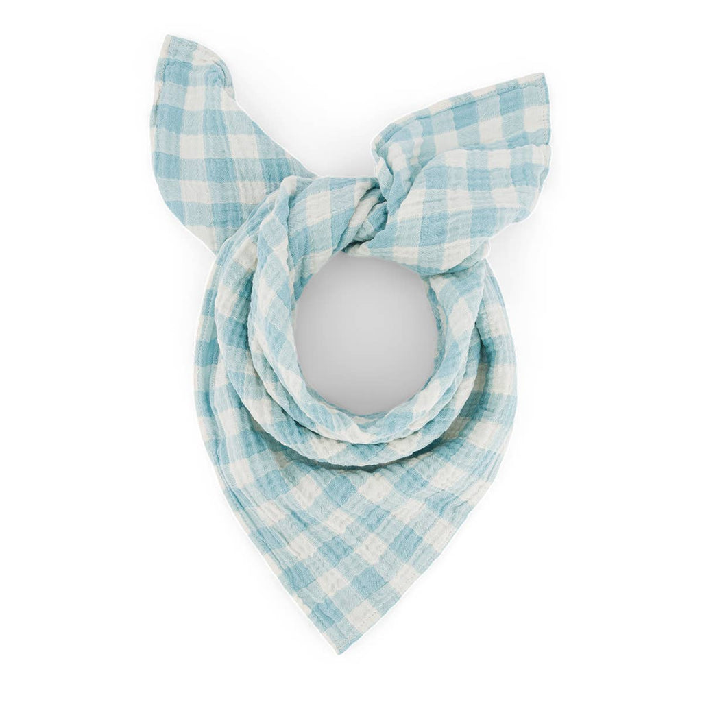 Rose in April - BIANCA SWADDLE VICHY CANAL BLUE