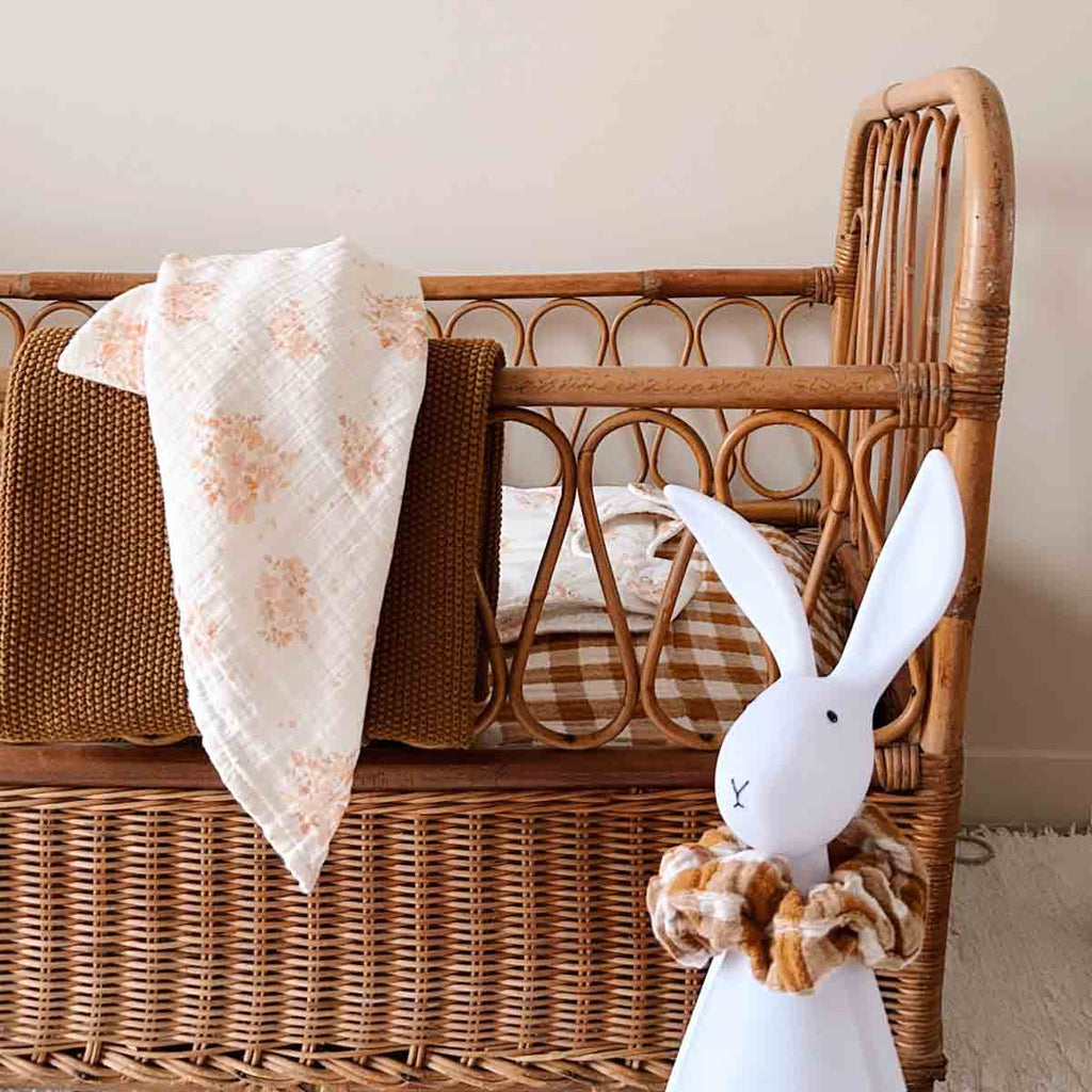 Rose in April - BIANCA SWADDLE VICHY CARAMEL