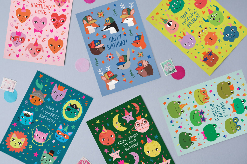 Mifkins - Party Cats | Birthday Card | Kid's Birthday Card