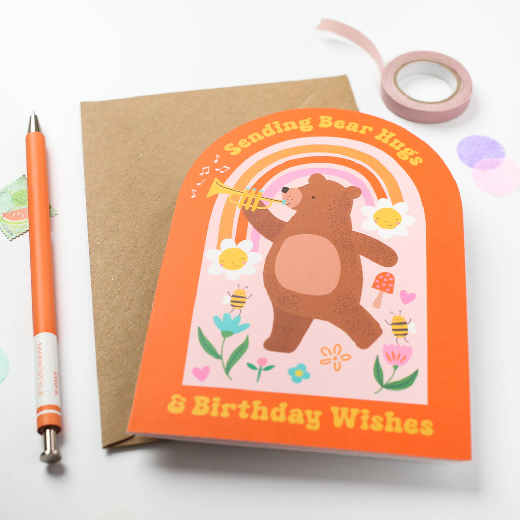 Mifkins - Bear Hugs Birthday Card