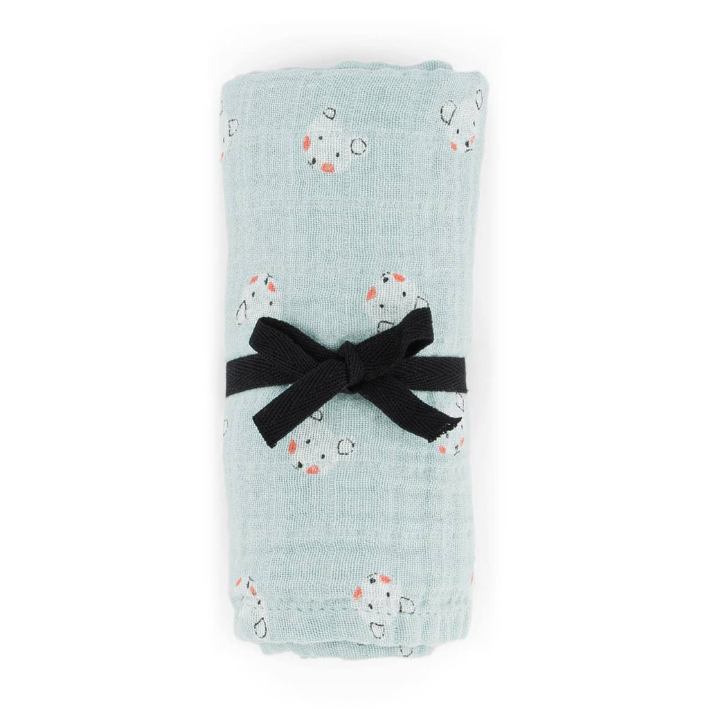 Rose in April - BIANCA SWADDLE TEDDY  BLUSH BLUE