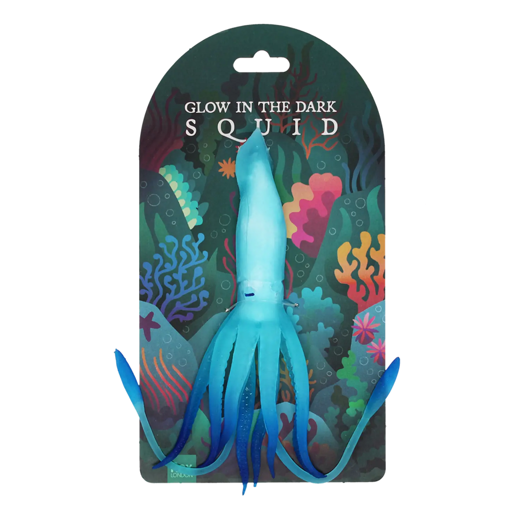 Glow in the dark squishy toy- Squid