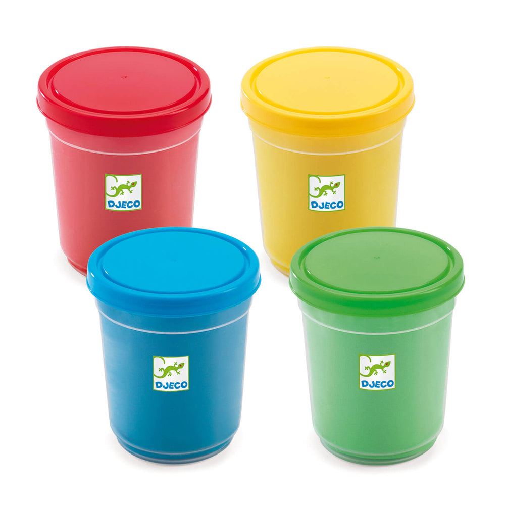 Djeco- 4 Pots Of Play Dough