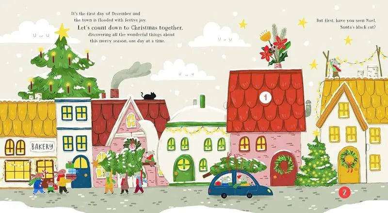 Counting down to Christmas - lift the flap book