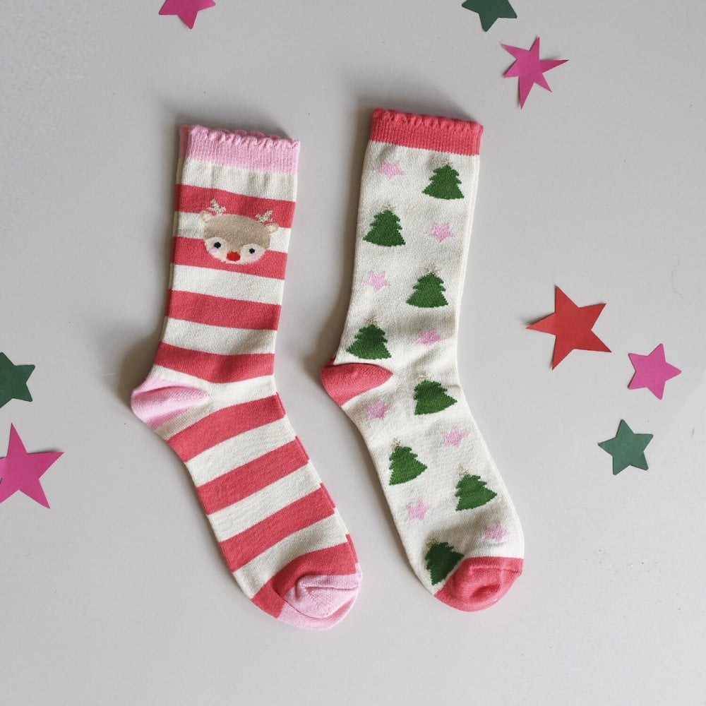 Rockahula Jolly Christmas 2 pack Socks