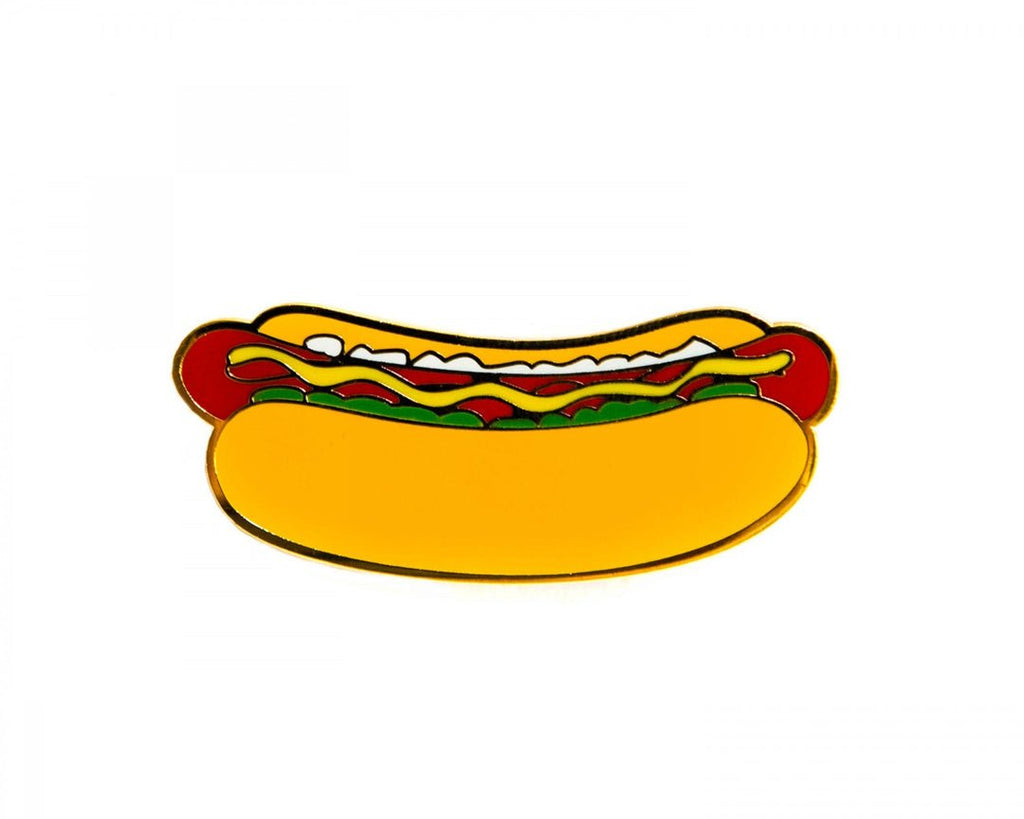 Acorn & Will Hotdog Enamel Pin Badge - Radish Loves
