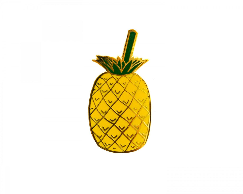 Acorn & Will Pineapple Enamel Pin Badge - Radish Loves