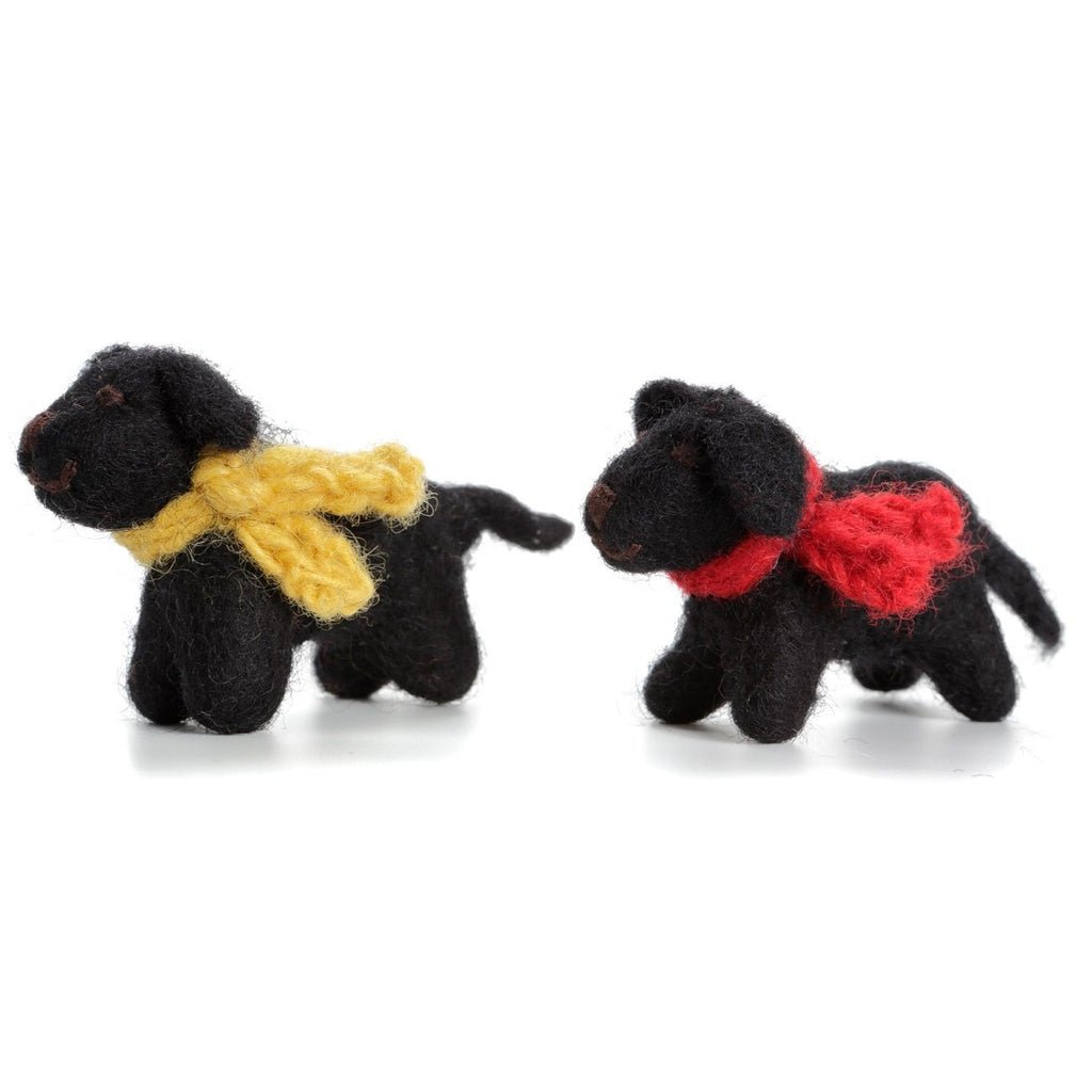 Amica Felt Mini Black Labrador Toy - Radish Loves