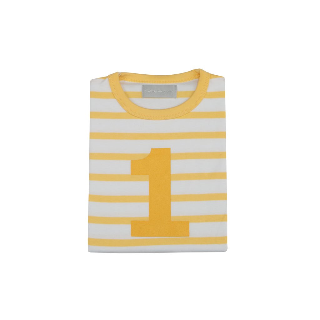 Bob & Blossom Breton Striped Number 1 T Shirt - Radish Loves