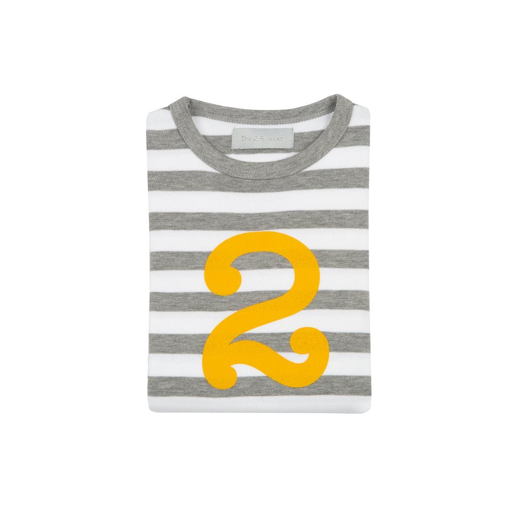 Bob & Blossom Breton Striped Number 2 T Shirt - Radish Loves