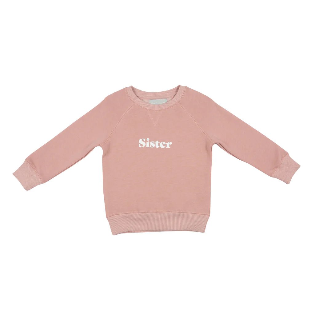 Bob & Blossom Faded Blush 'Sister' Sweatshirt - Radish Loves