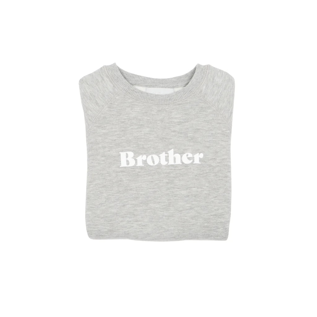 Bob & Blossom Grey Marl Brother Sweatshirt - Radish Loves