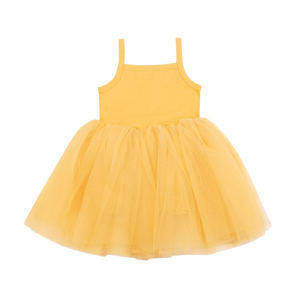 Bob & Blossom Mustard Tutu Dress - Radish Loves