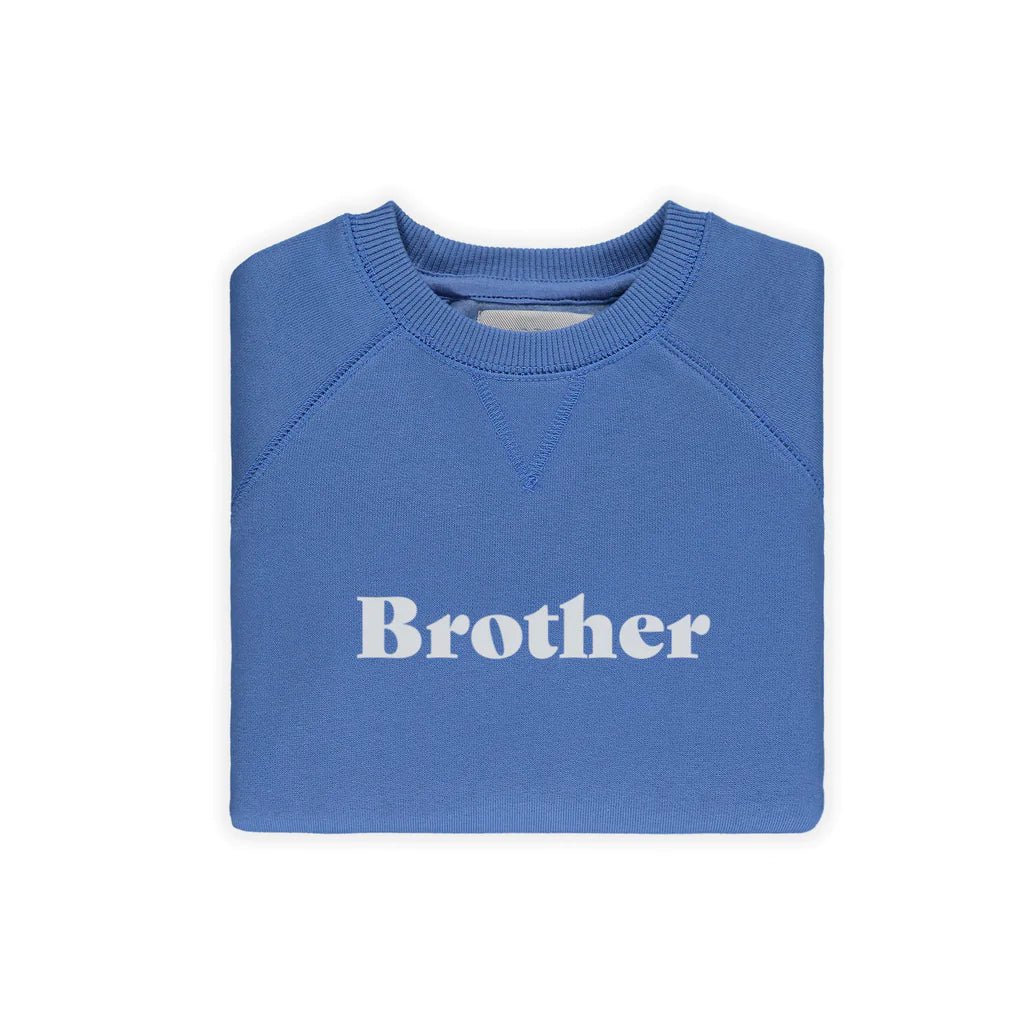 Bob & Blossom Sailor Blue 'Brother' Sweatshirt - Radish Loves