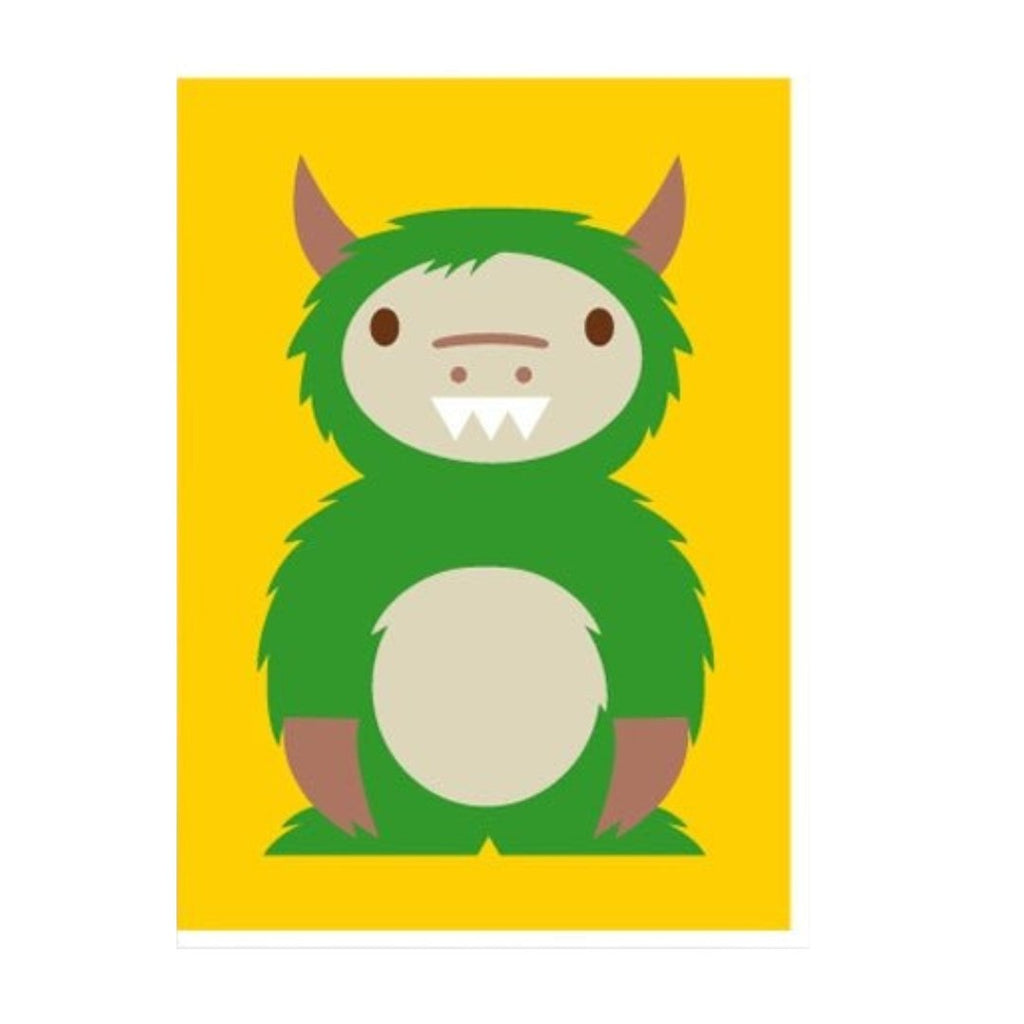 Dicky Bird Cards Green Monster - Radish Loves
