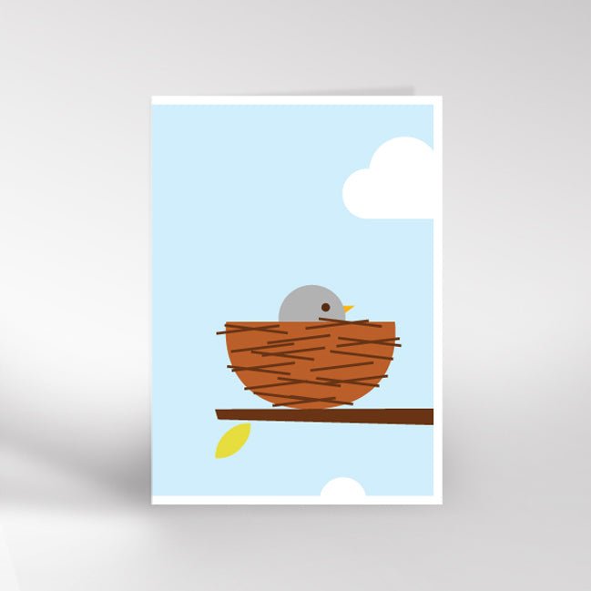 Dicky Bird Cards Nest - Radish Loves