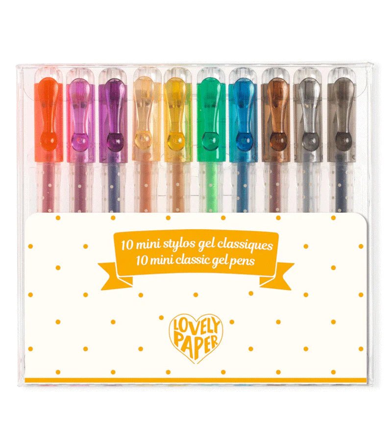 Djeco 10 Mini Classic Gel Pens - Radish Loves