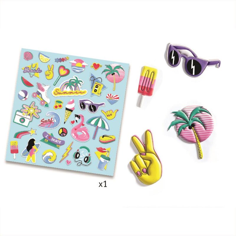 Djeco California Puffy Stickers - Radish Loves