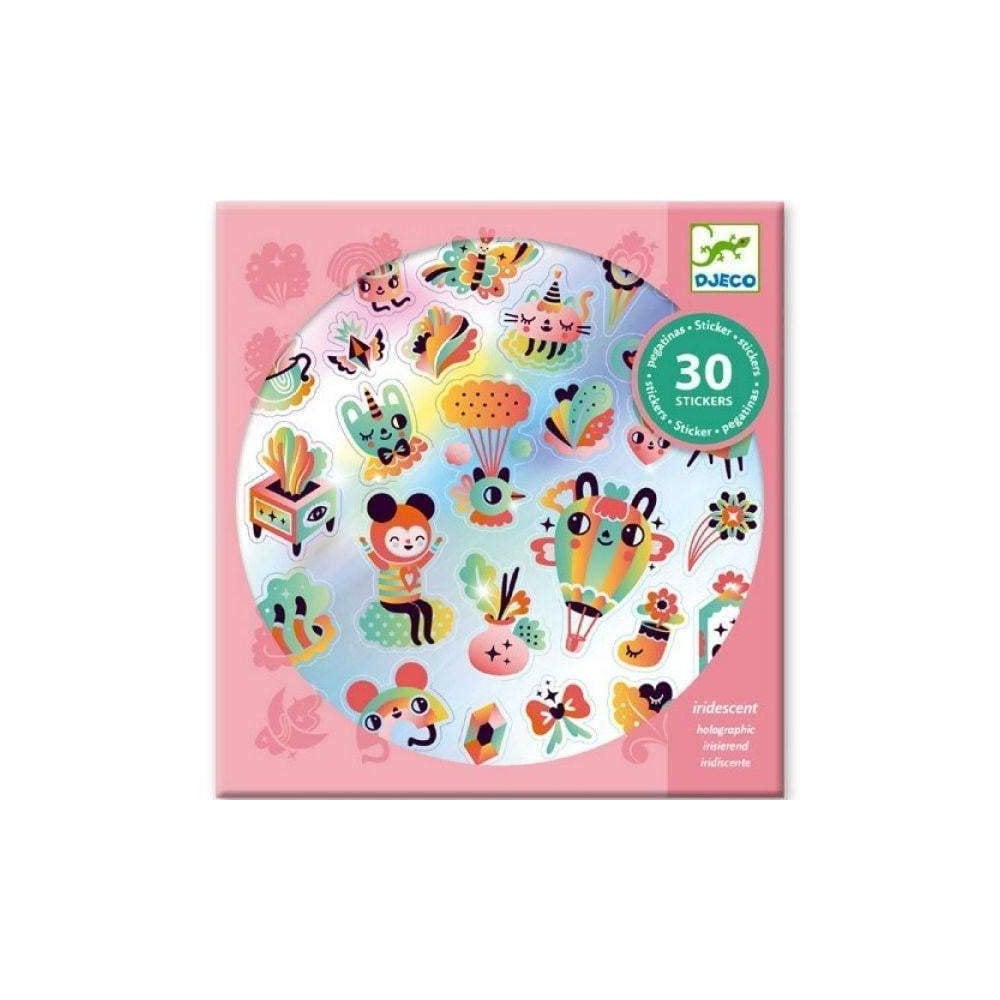 Djeco Lovely Rainbow Holographic Stickers - Radish Loves