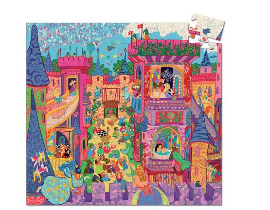 Djeco Silhouette Puzzle Fairy Castle 54pcs - Radish Loves