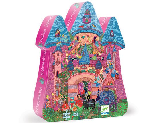 Djeco Silhouette Puzzle Fairy Castle 54pcs - Radish Loves