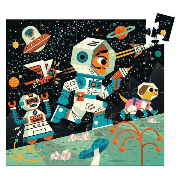 Djeco Space Station Silhouette Puzzle 54pcs - Radish Loves