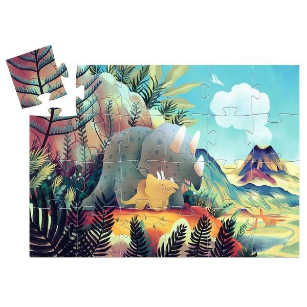 Djeco Teo The Dino Silhouette Puzzle 24pcs - Radish Loves