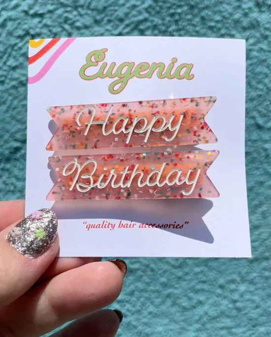 Eugenia Kids Happy Birthday Clips - Radish Loves