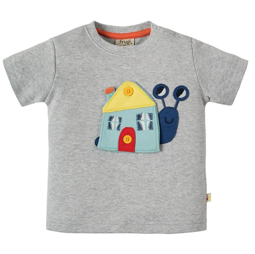 Frugi Button Off Appliqué Top - Radish Loves