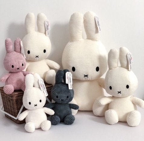 Large Miffy Corduroy Bunny - Radish Loves