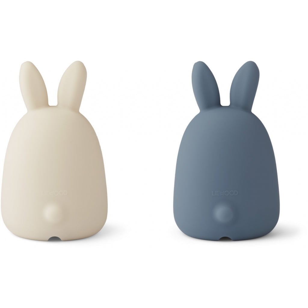 Liewood Callie Night Light 2-Pack Rabbit Sandy / Stormy Blue - Radish Loves