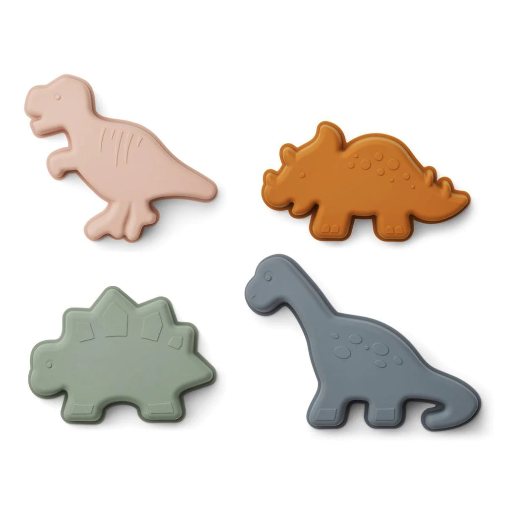 Liewood Gill Sand Moulds - Dino Mix Sandy - Radish Loves